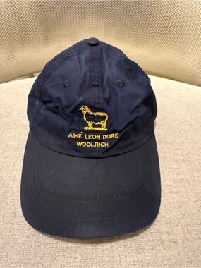 Aimé Leon Dore x Woolrich Waxed Logo Hat - Navy